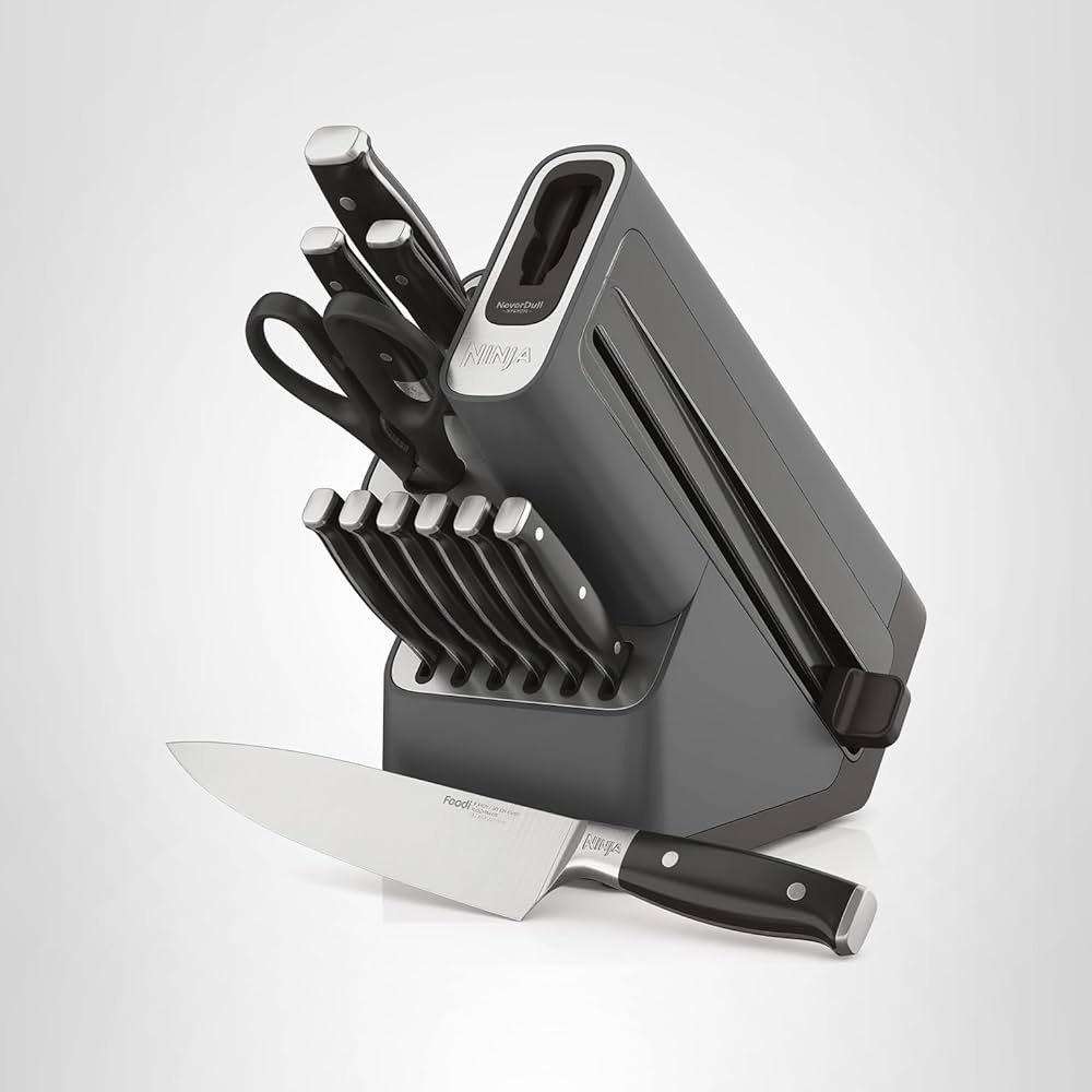 Ninja K32012 Foodi NeverDull Premium Knife System, 12 Piece Knife Block Set with Built-in Sharpen... | Amazon (US)