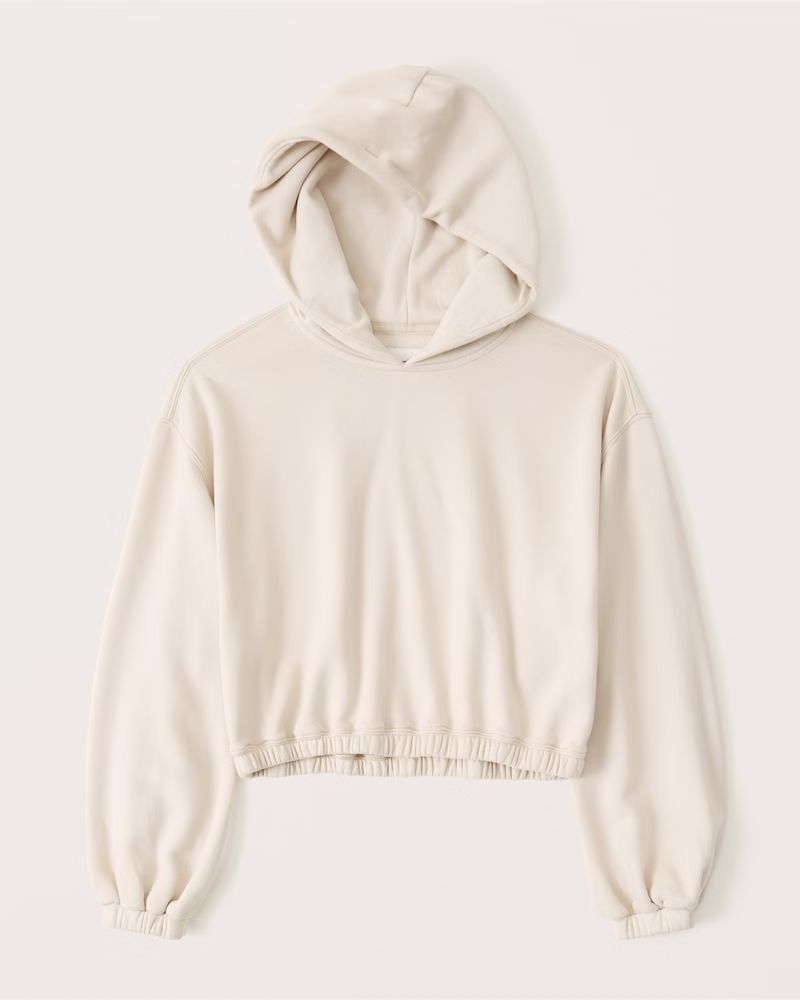 Cinched Fleece Popover Hoodie | Abercrombie & Fitch (US)