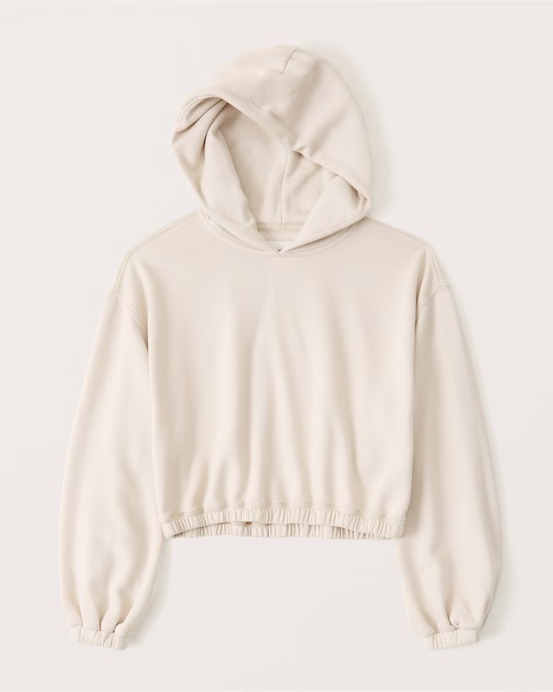 Women's Cinched Fleece Popover Hoodie | Women's Up to 40% Off Select Styles | Abercrombie.com | Abercrombie & Fitch (US)