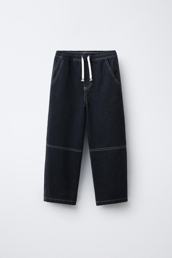 CONTRAST BAGGY PANTS | Zara US