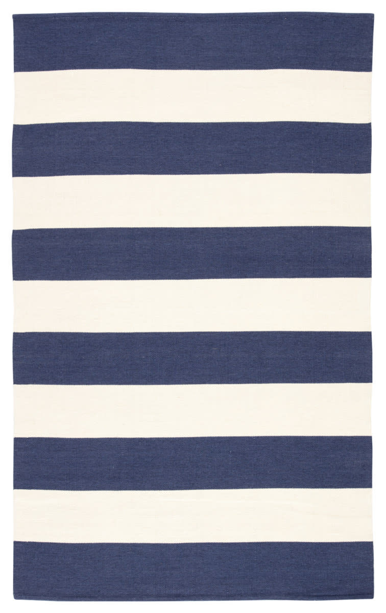 Jaipur Living Lanai Remora Lan07 Dark Blue - Ivory Area Rug | RugStudio.com