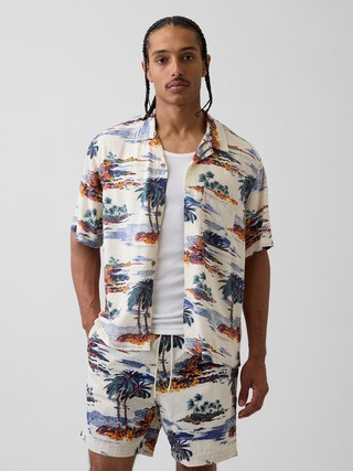 Relaxed Camp Collar Shirt | Gap (US)