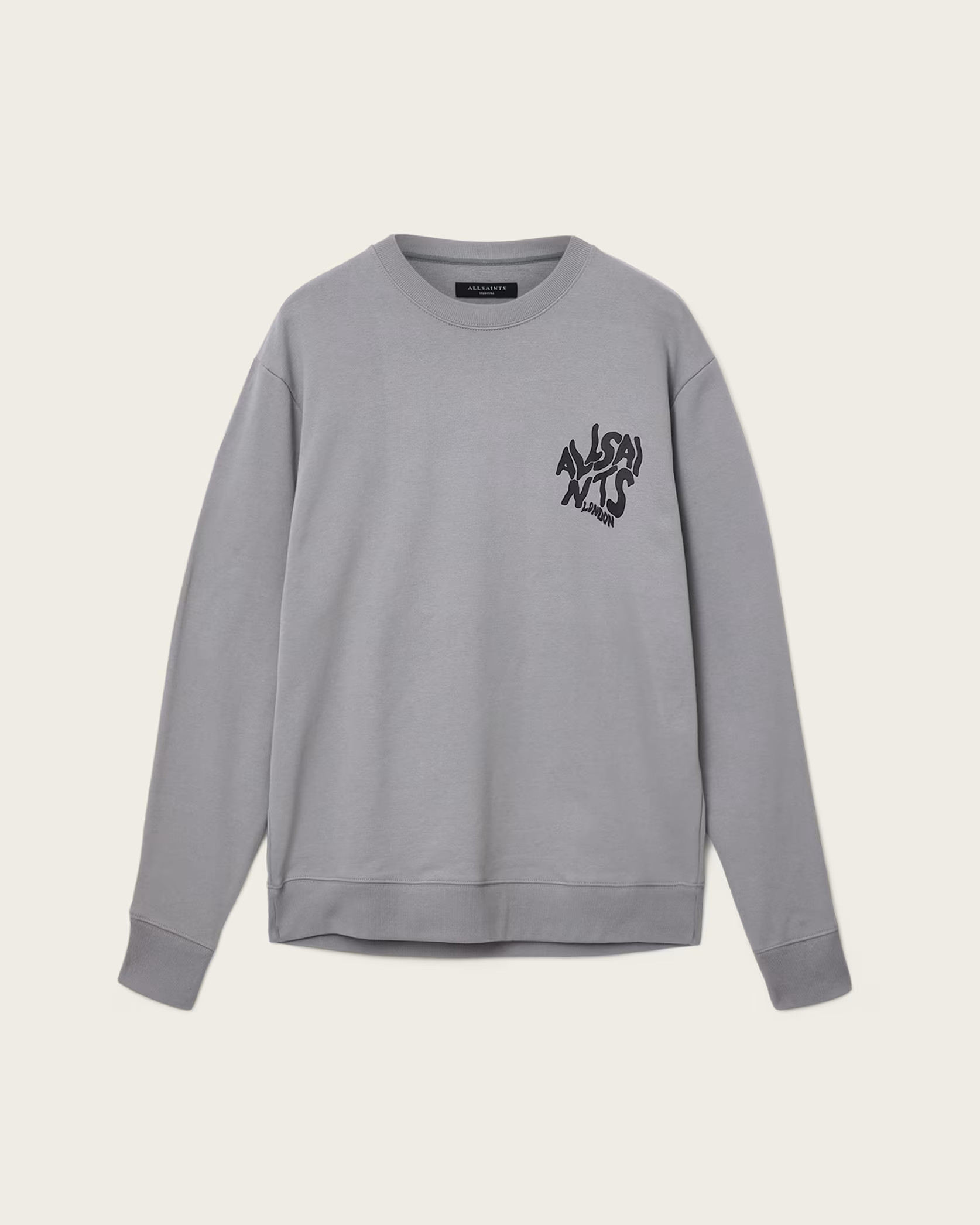 Orlando Oversized Crew Neck Sweatshirt MARCH GREY | ALLSAINTS | AllSaints UK
