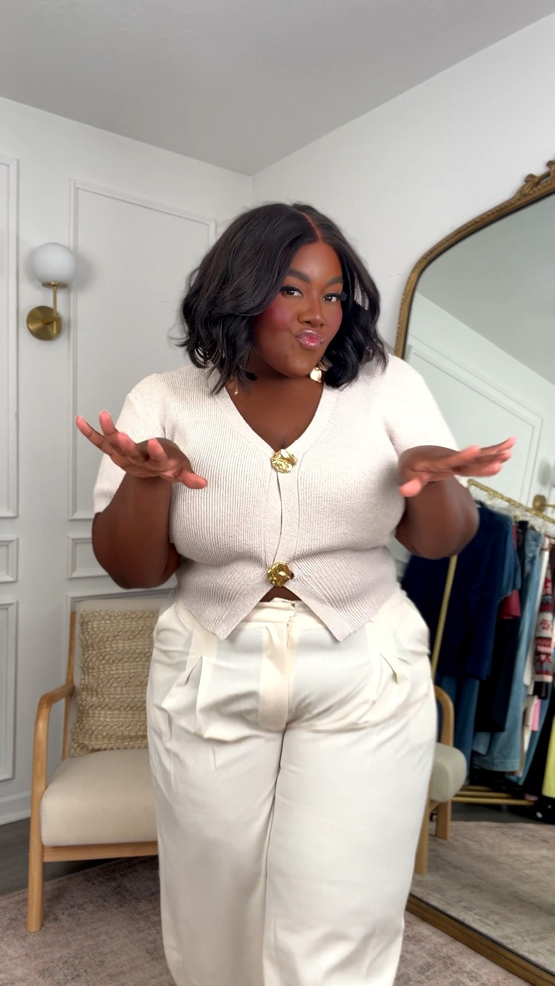 it’s time to put in real pants at least these are super cute! 

Size 2Xin pants 

22 in rigid jeans with bejeweled front pockets 

20W black wide leg jeans 
Cardigan 3XL


#LTKFindsUnder100 #LTKPlusSize