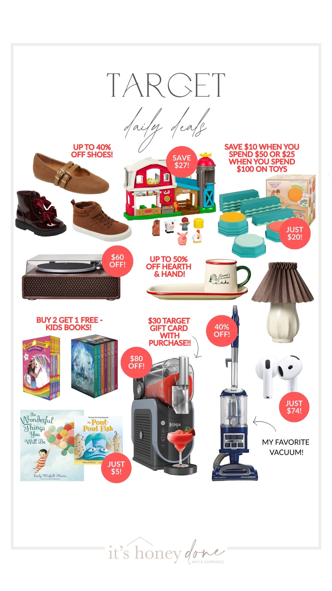 Target has daily deals happening everyday until Christmas! So many good sales to grab presents for the kiddos! 

#LTKHoliday #LTKSaleAlert #LTKGiftGuide