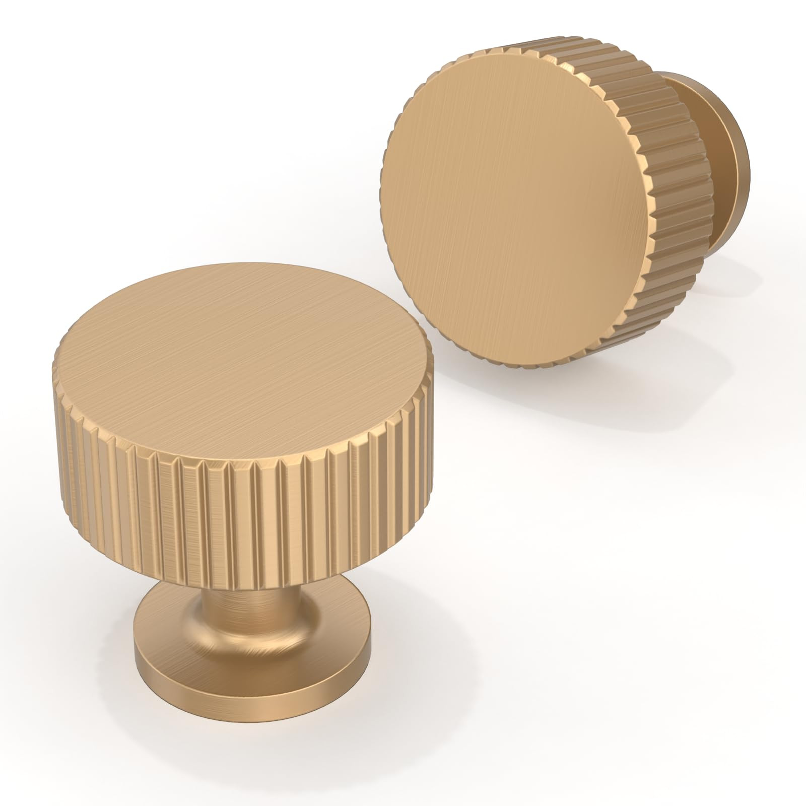 10 Pack Champagne Bronze Cabinet Knobs Single Hole Cabinet Pulls Round Kitchen Cabinet Knobs Draw... | Amazon (US)