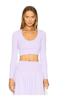 Zimmermann Acacia Knit Scoop Top in Lilac from Revolve.com | Revolve Clothing (Global)