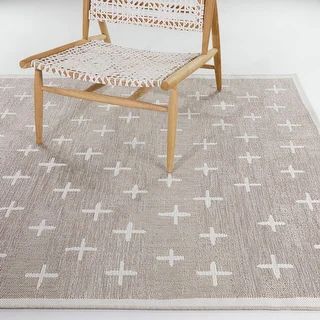 Mathias Cross Patio Indoor/Outdoor Area Rug | Bed Bath & Beyond