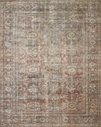 Amber Lewis x Loloi Georgie Bordeaux / Antique Area Rug | Wayfair North America