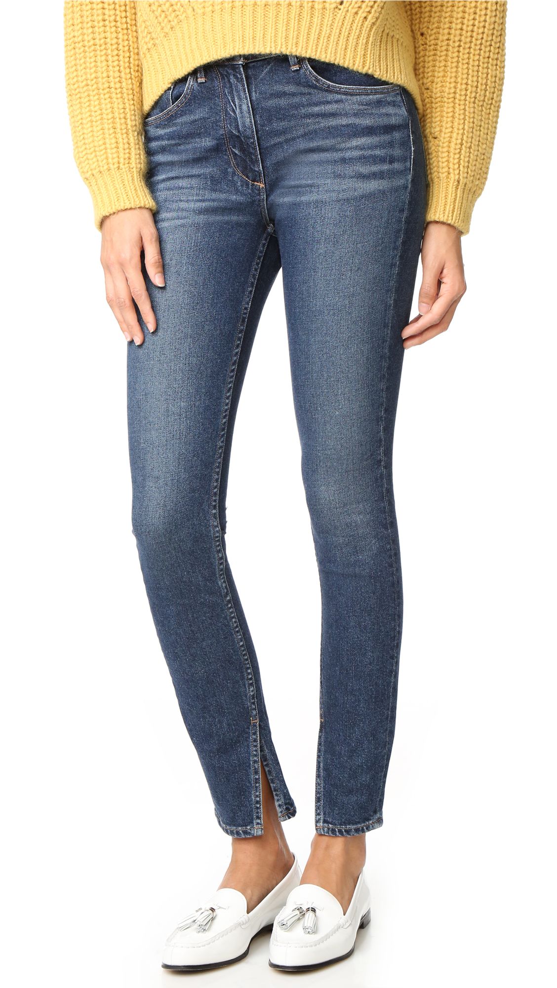 W3 Split Seam Skinny Jeans | Shopbop