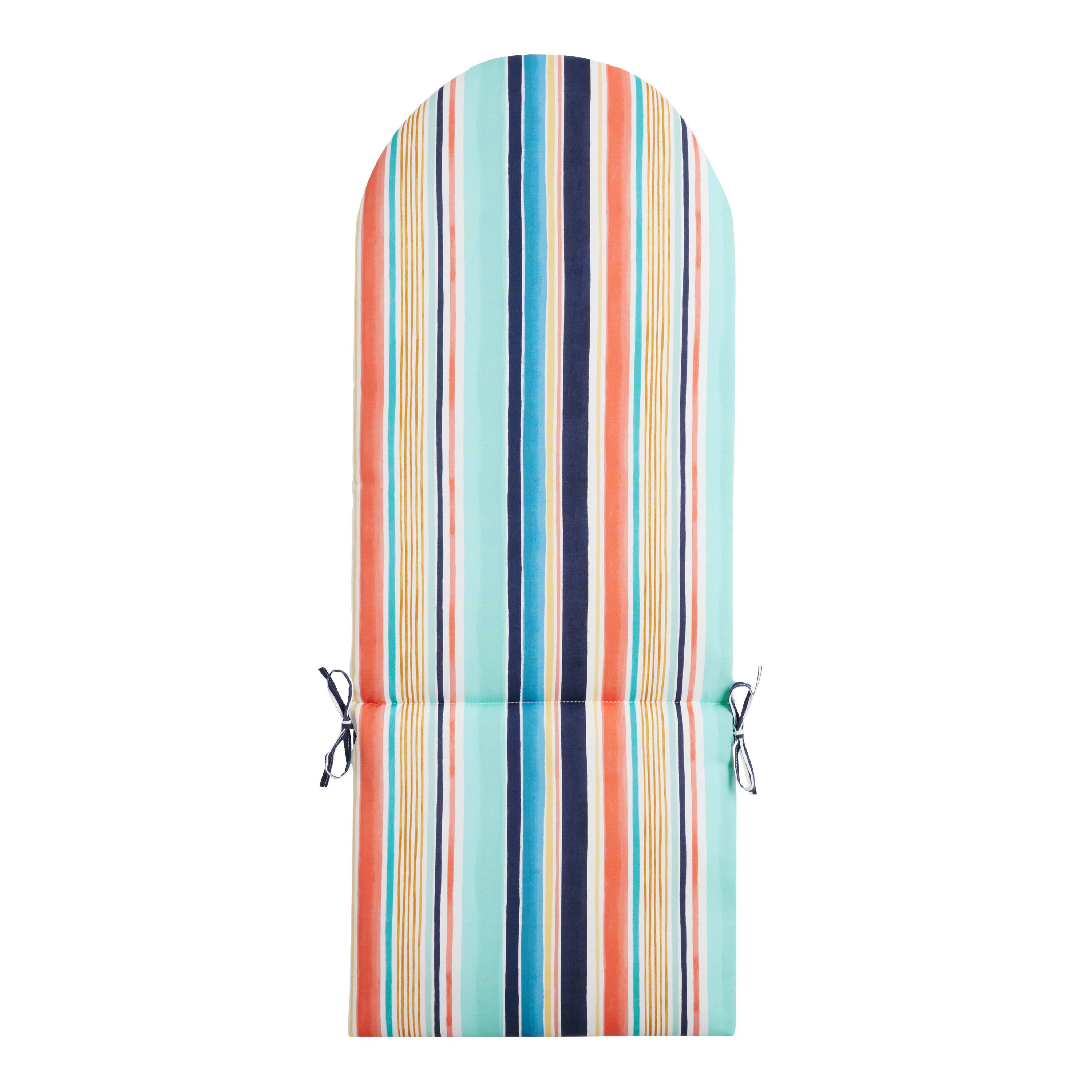 Sorrento Stripe Multicolor Adirondack Chair Cushion | World Market