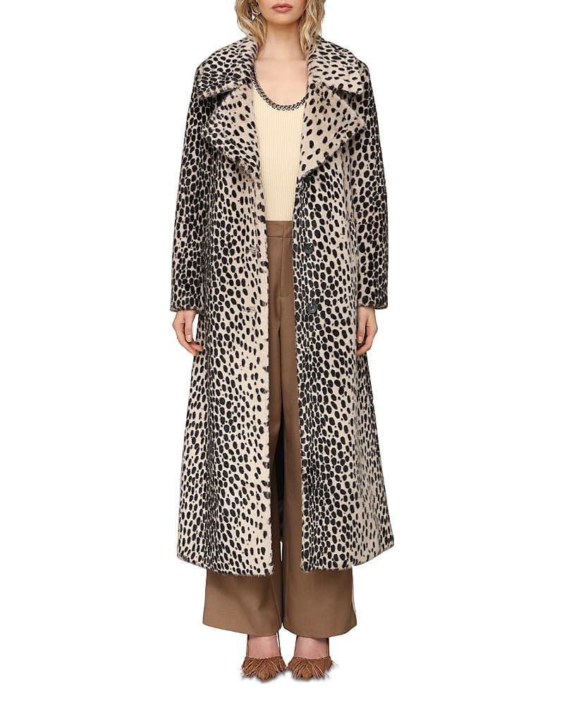 Avec Les Filles Cheetah Print Belted Faux Fur Maxi Coat | Bloomingdale's (US)
