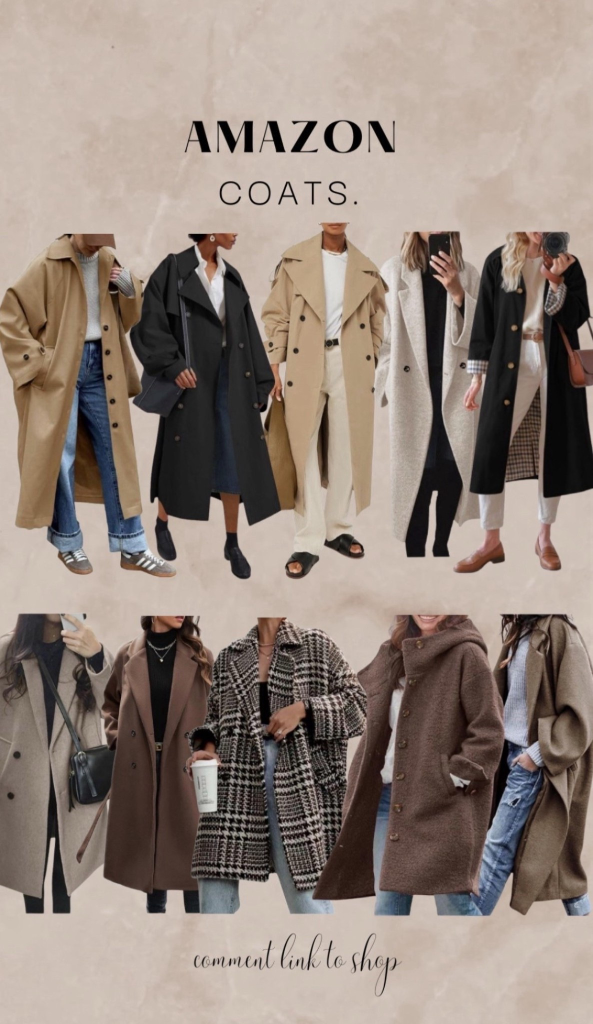 i've done the work for you and put together all the trending styles for fall / winter 2025/26

not to call personal favorites but the plaid lining in the trench coat is too beautiful 🍂🤤 

oversized, cozy, warm.. here you go.  enjoy shopping !

#outerwear #longcoat #oversizedcoat #coats #amazoncoats
