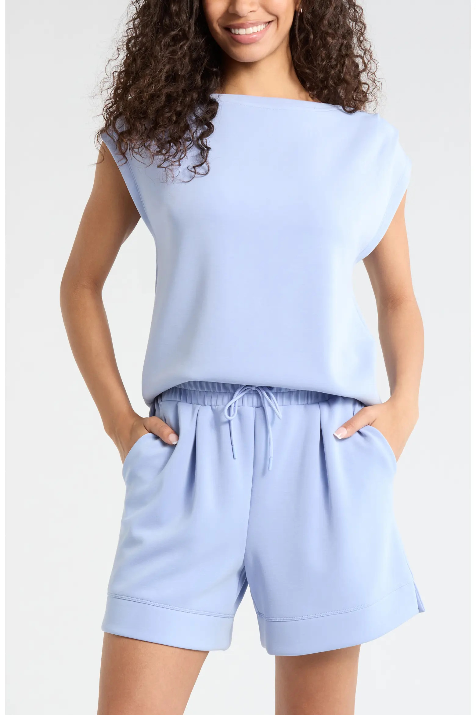 Soft Luxe Knit Gathered Shoulder Top (Women) | Nordstrom | Nordstrom