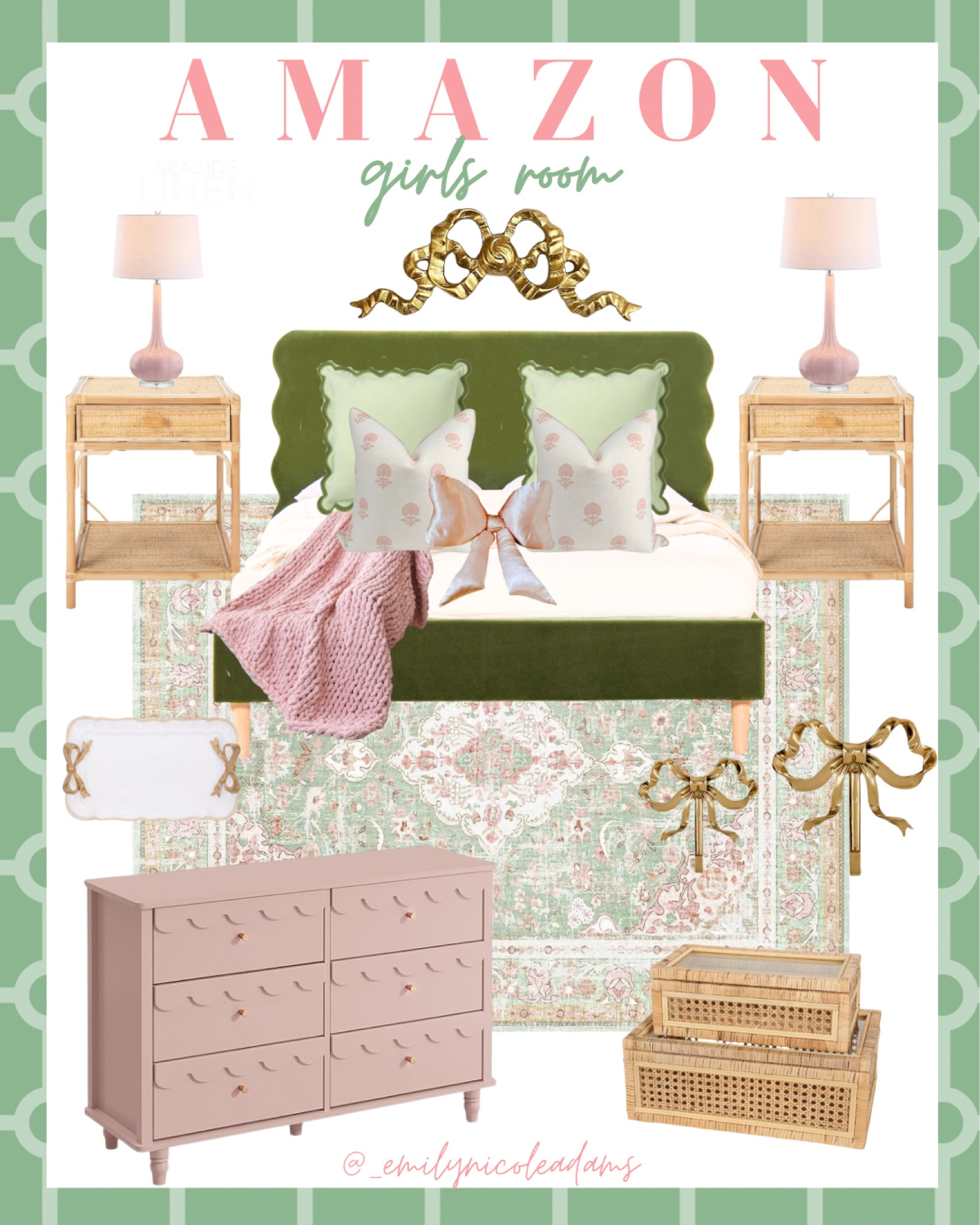 Amazon Girls Room, preppy girls, little girl bedrooms bedroom design, coastal grandmother favorites, coastal grandmother, coastal grandma, coastal decor, coastal design, coastal aesthetic, coastal home, coastal style, neutral style, preppy style, grand millennial, Amazon home finds, gold accents, affordable home trends.  

#LTKFindsUnder50 #LTKxPrimeDay #LTKHome
