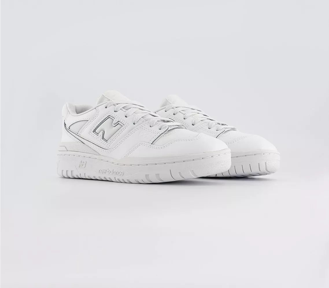 New Balance
								BB550 GS Trainers 
								White White White | OFFICE London (UK)