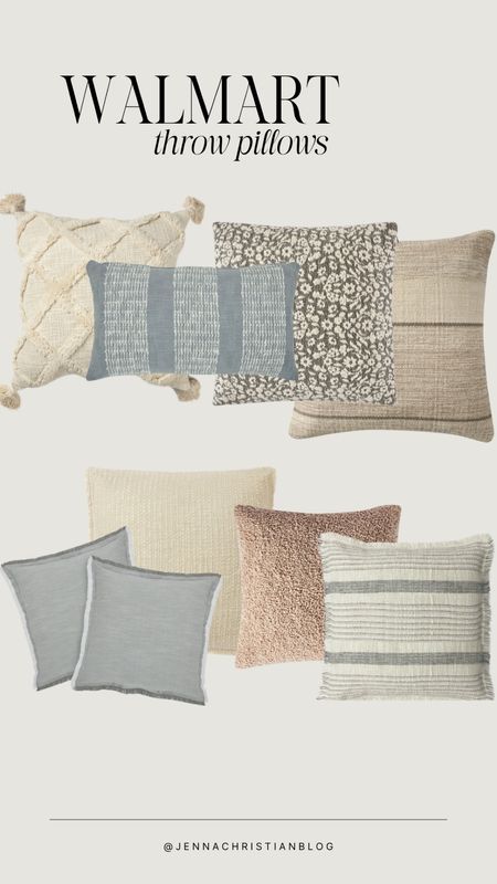 Gorgeous throw pillows all available at Walmart!

Bhg, better homes and gardens, throw pillows, neutral decor 

#LTKSaleAlert #LTKHome #LTKStyleTip