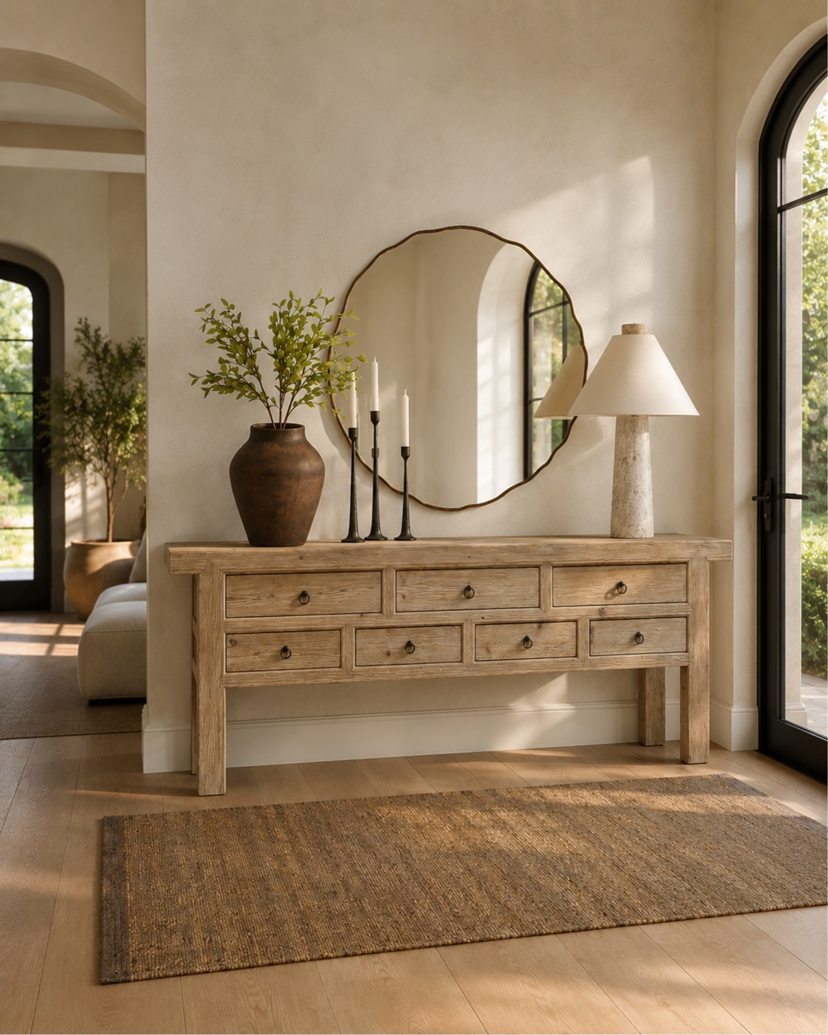 I have always loved this console table! It can pull many different design styles from rustic to organic. It provides functional storage, while also being a statement piece in any space.

#LTKHome