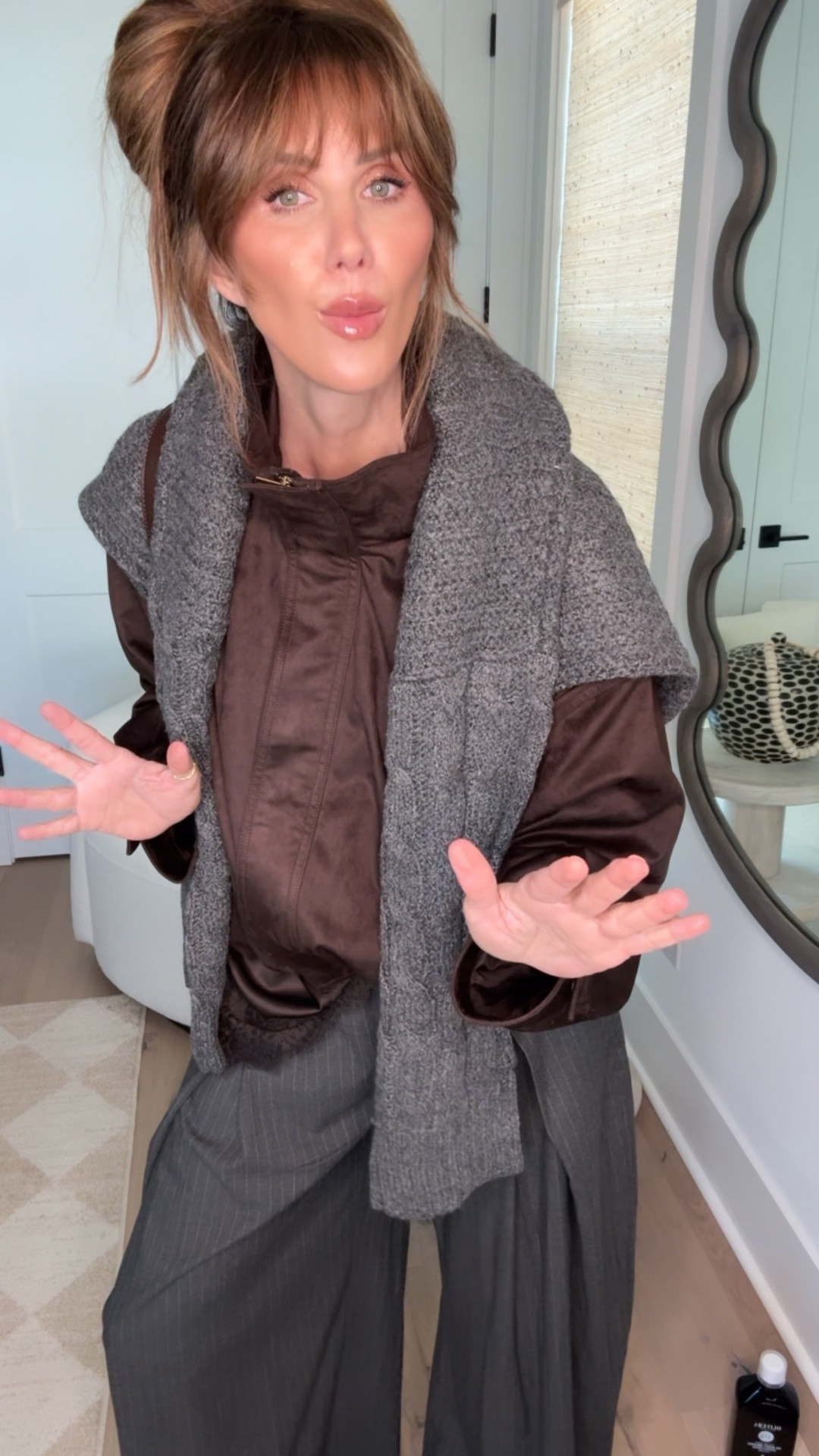 chocolate brown + charcoal 

#LTKStyleTip #LTKgrwm #LTKFindsUnder100