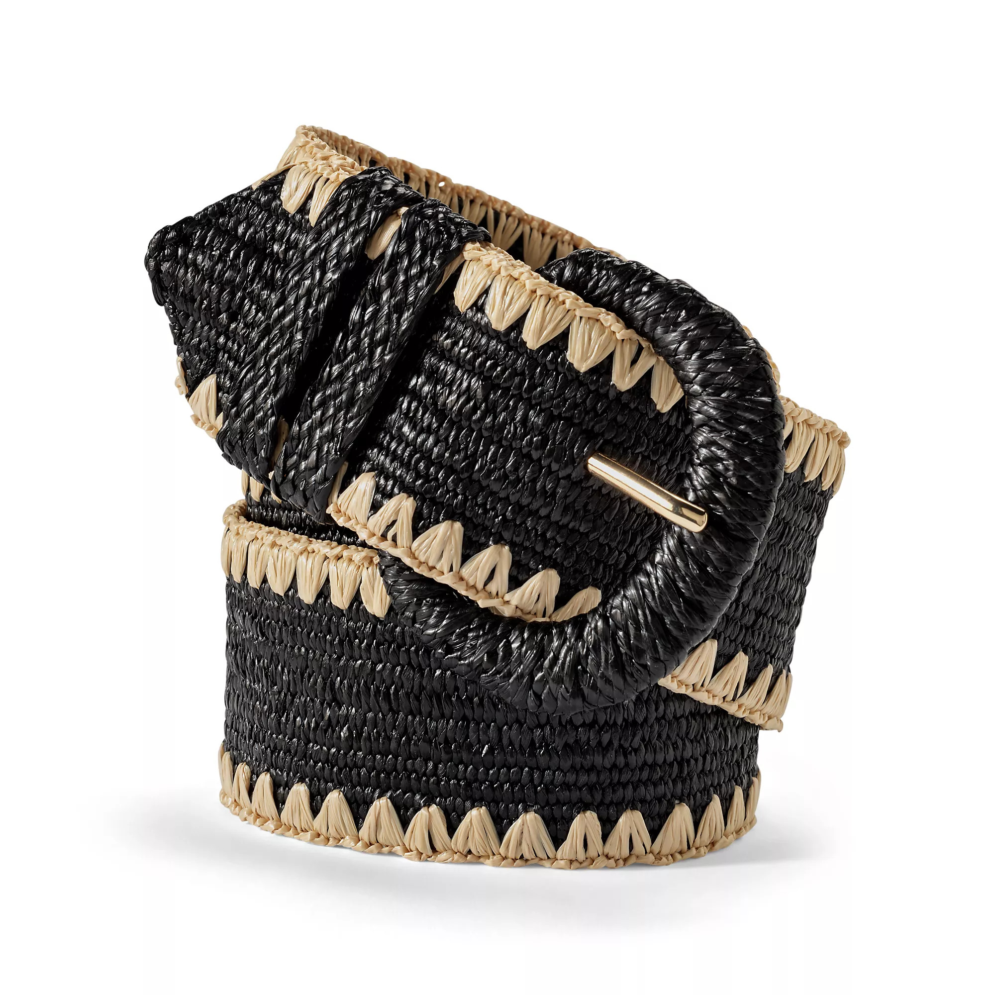 Women's Stretch Raffia Belt | Lands' End (US)
