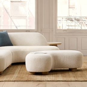 Laurent Coffee Table Ottoman | West Elm (US)