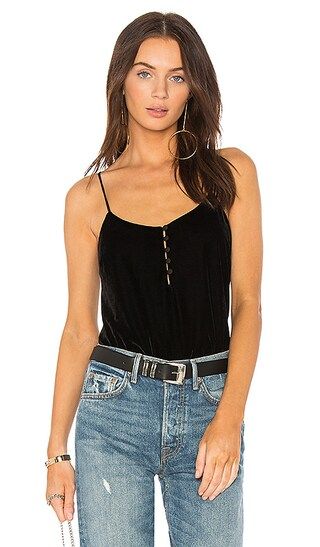 L'Academie The Button Cami in Onyx | Revolve Clothing (Global)