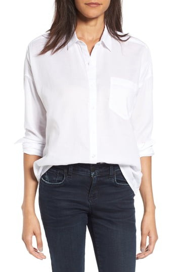Women's Bp. Cotton Shirt, Size XX-Small - White | Nordstrom