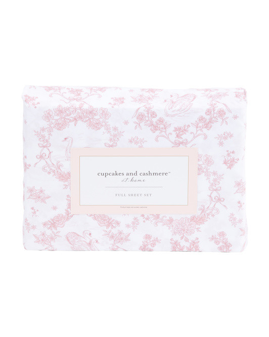 Swan Toile Sheet Set | TJ Maxx