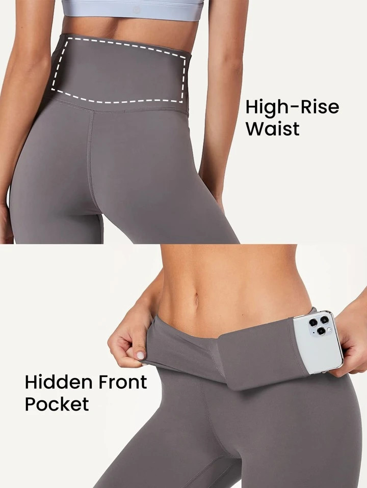 GLOWMODE 24" FeatherFit™ Low Impact 7/8 Leggings | SHEIN USA | SHEIN