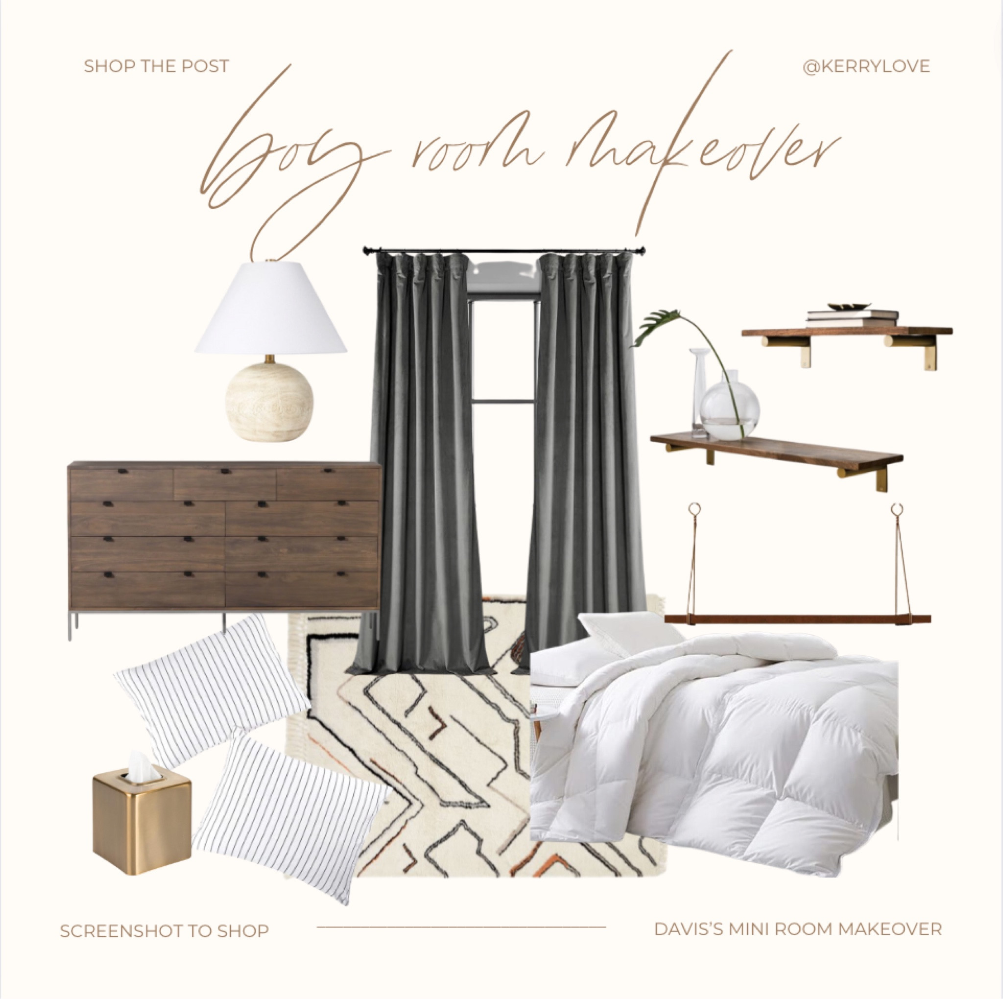 As a proud boy mama I love to design spaces that feel authentic to them! Recently I refreshed one of my sons room, and it feels so elevated and perfect for him!

#LTKhome