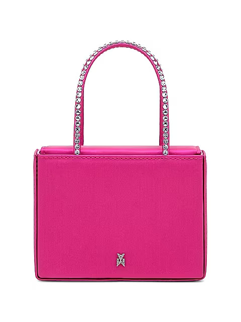 Super Amini Gilda Crystal-Embellished Satin Box Bag | Saks Fifth Avenue