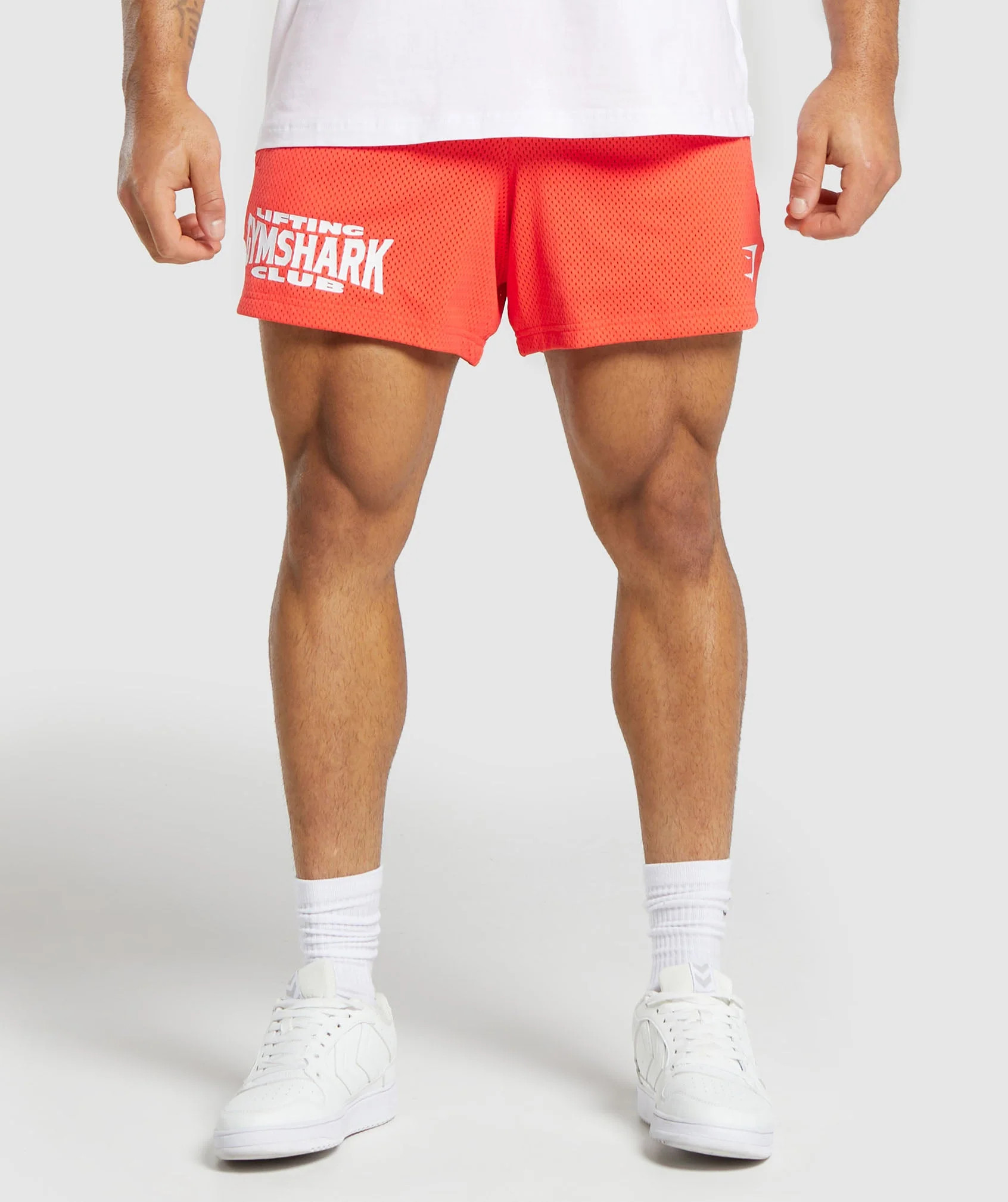 Gymshark Lifting Club Mesh 5" Shorts - Wannabe Orange | Gymshark US