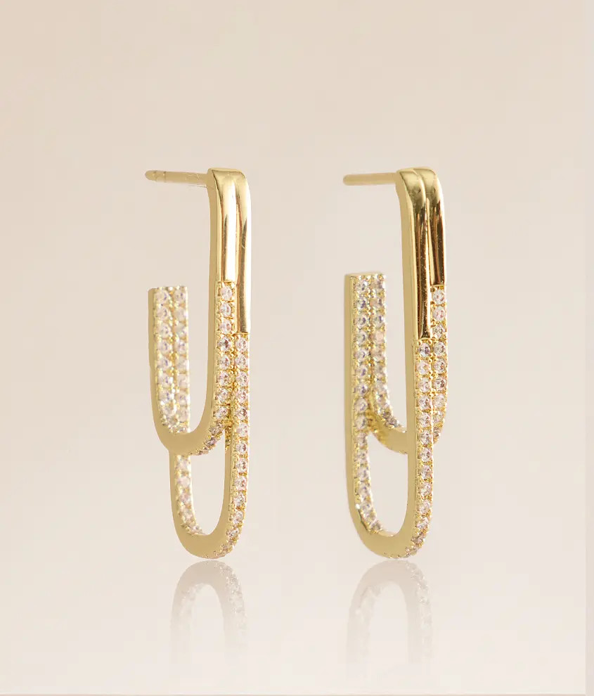 Jasmine Pave Double Earring | Buckle