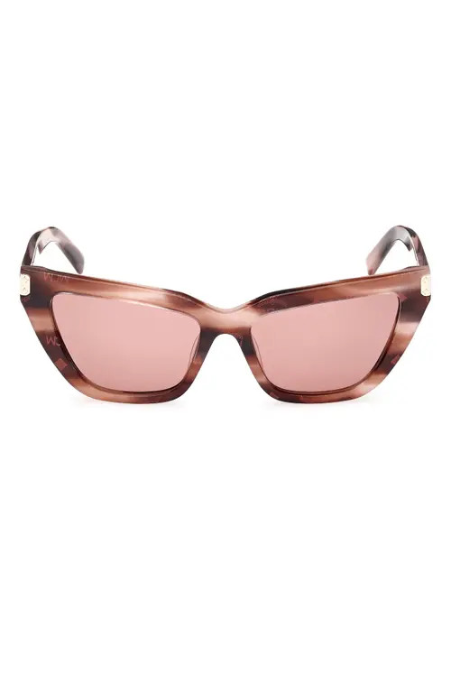 MCM 54mm Cat Eye Sunglasses in Pink /Other /Bordeaux at Nordstrom | Nordstrom