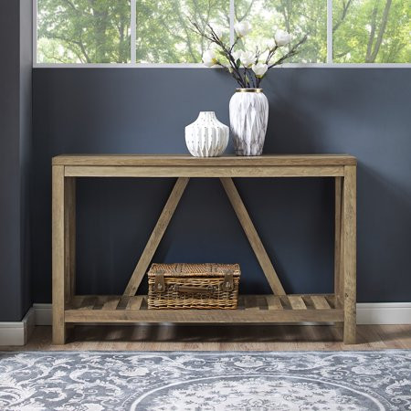 Manor Park Modern Farmhouse Console Table - Reclaimed Farmhouse | Walmart (US)