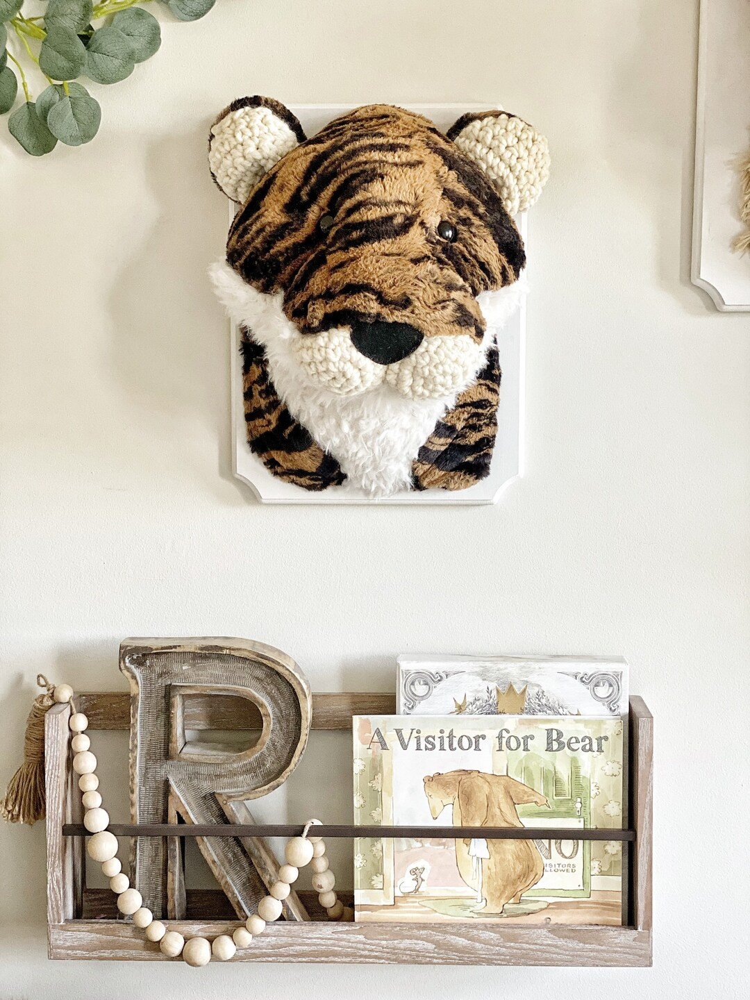 Faux Tiger Taxidermy Plush Tiger Head Wall Mount Tiger - Etsy | Etsy (US)