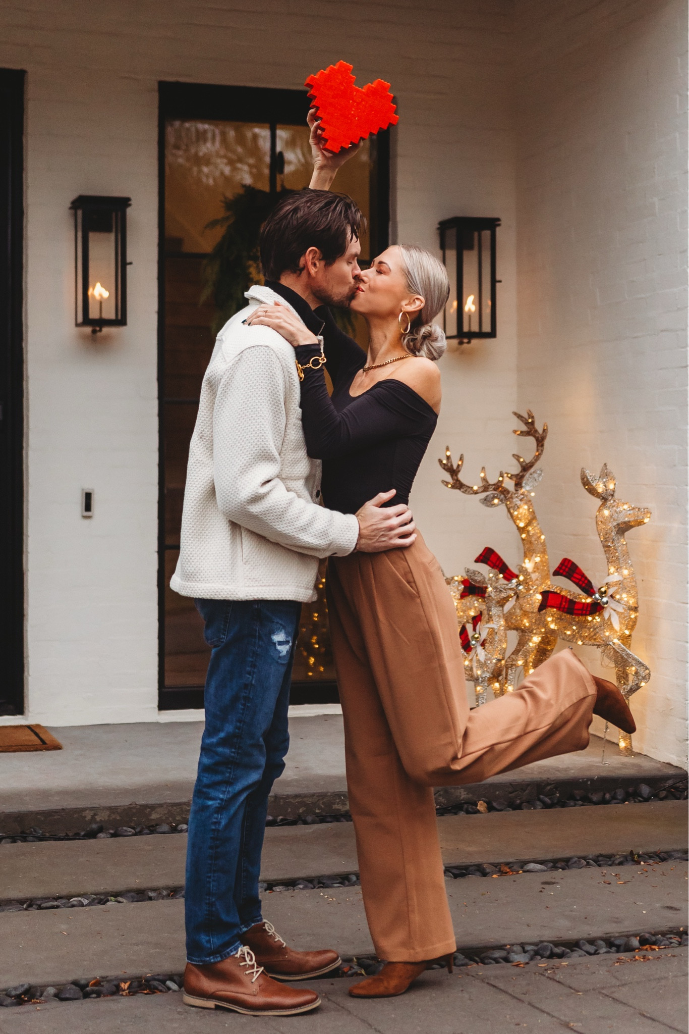 Holiday lit reindeer and fall cozy outfit 

#LTKHome #LTKMens #LTKHoliday