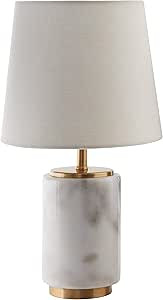 Amazon Brand - Rivet Mid Century Modern Marble and Brass Table Decor Lamp With LED Light Bulb, 14... | Amazon (US)
