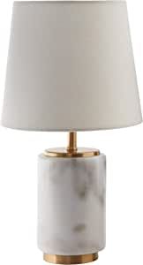 Amazon Brand - Rivet Mid Century Modern Marble and Brass Table Decor Lamp With LED Light Bulb, 14... | Amazon (US)