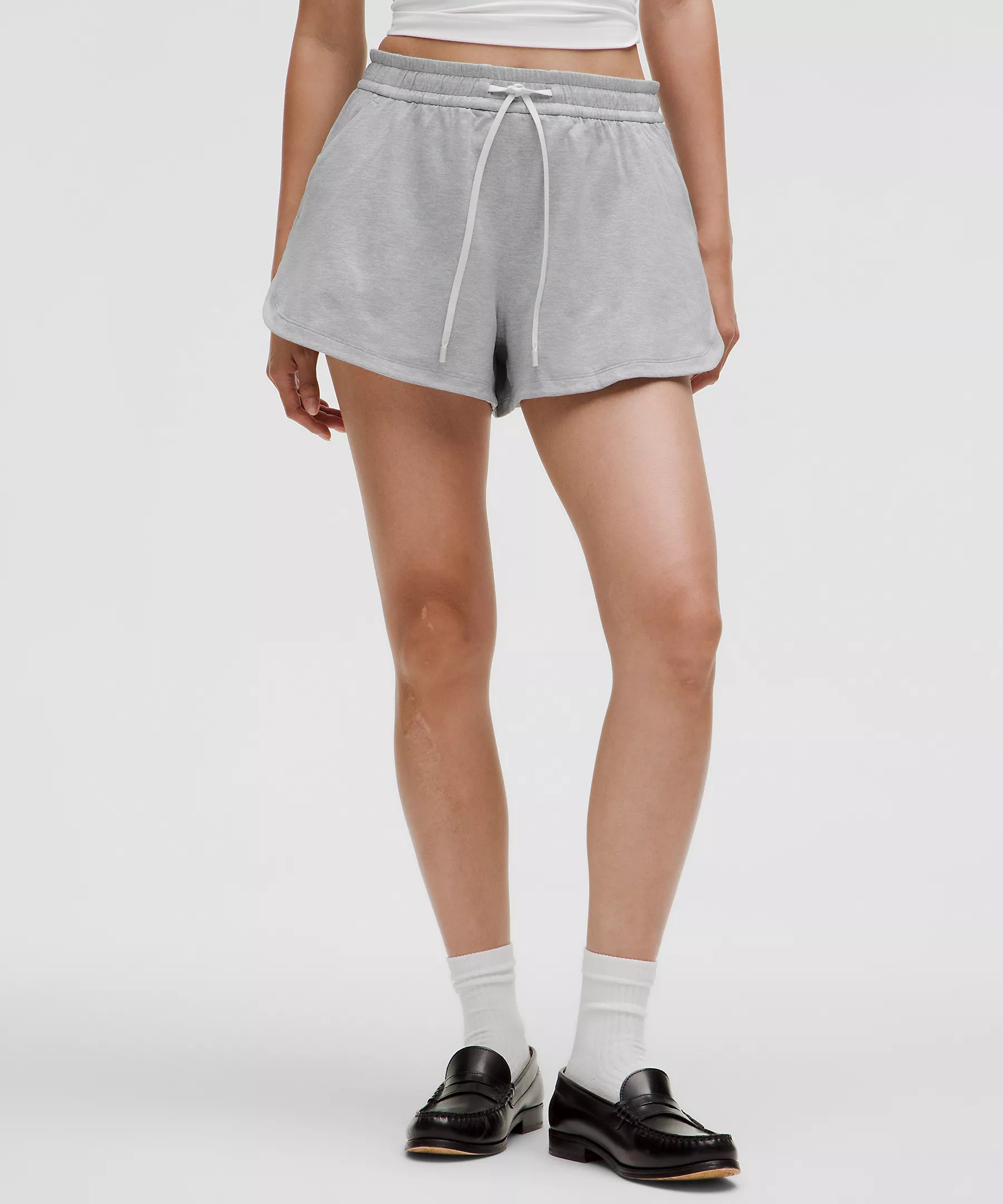 Soft Jersey Mid-Rise Curved-Hem Short 3" | Women's Shorts | lululemon | Lululemon (US)