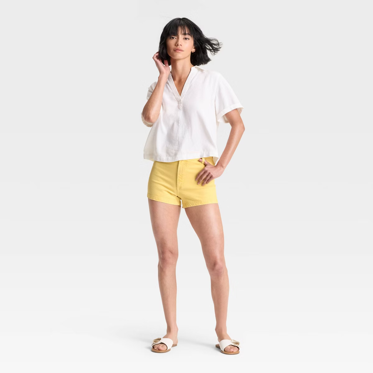 Women's High-Rise Sailor Jean Shorts - Universal Thread™ | Target