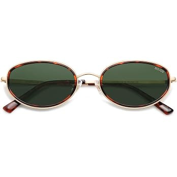 SOJOS Trendy Oval Polarized Sunglasses for Women Men, 80s 90s Chic Retro Vintage Sunnies SJ1248 | Amazon (US)