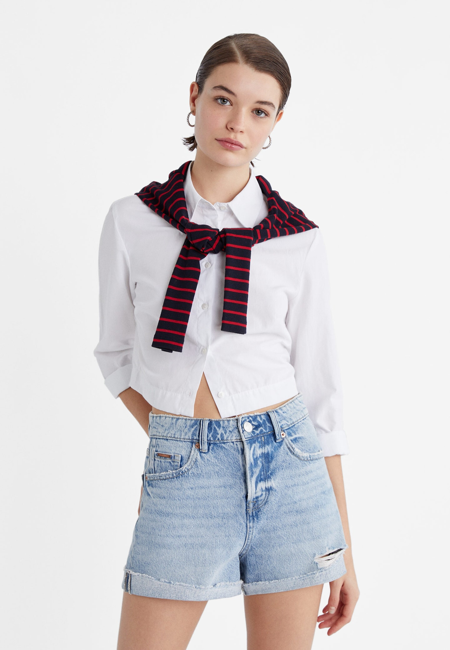 Mom-fit shorts | Stradivarius (UK)