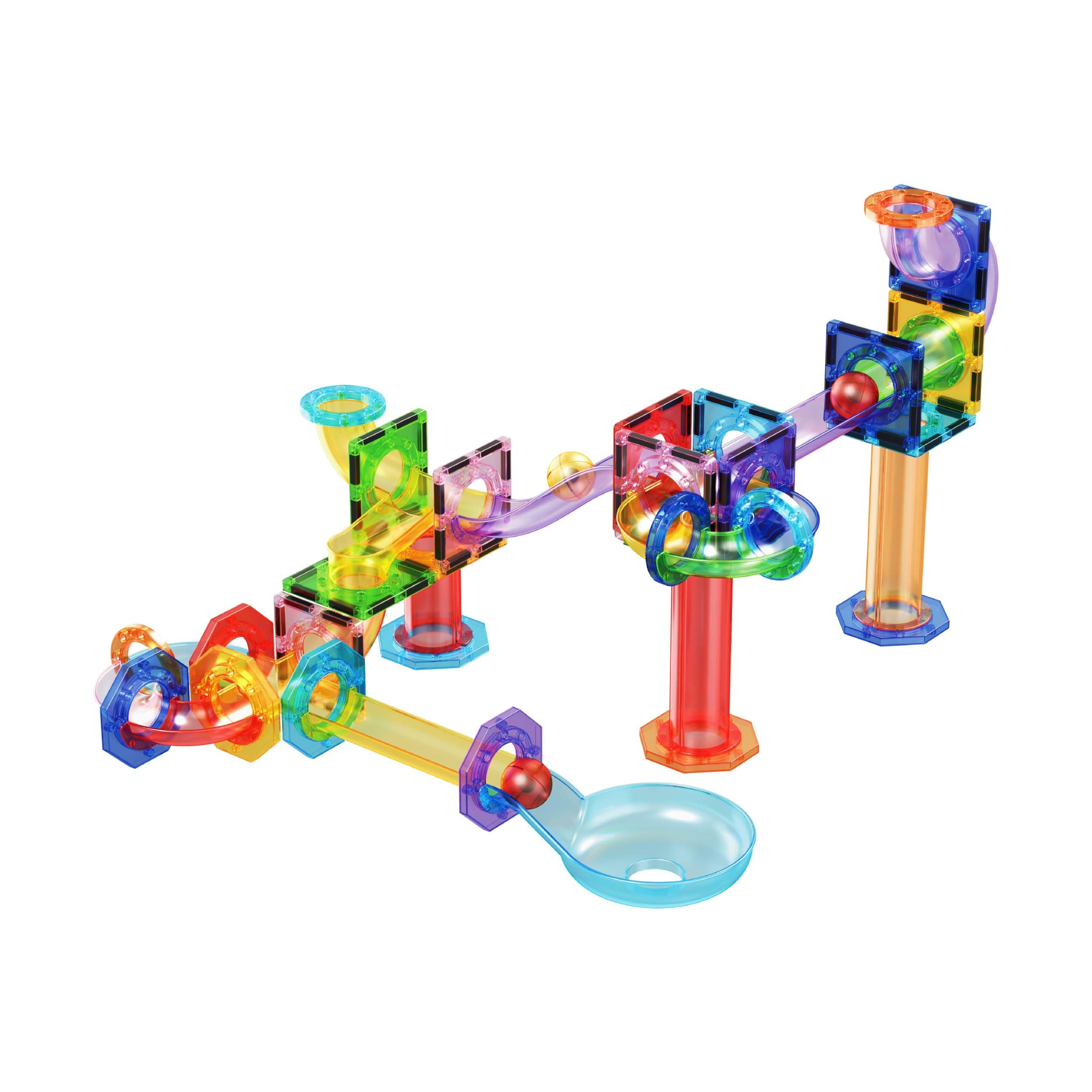 PicassoTiles Marble Run 60 Piece Race Track Magnetic Tiles Magnet Building Block Educational Cons... | Amazon (US)
