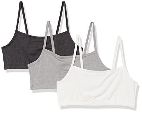 Hanes Women's 3-Pack Cotton Bralette, Moisture-Wicking, Low-Impact - Large, Moon Sky Heather/Conc... | Amazon (US)