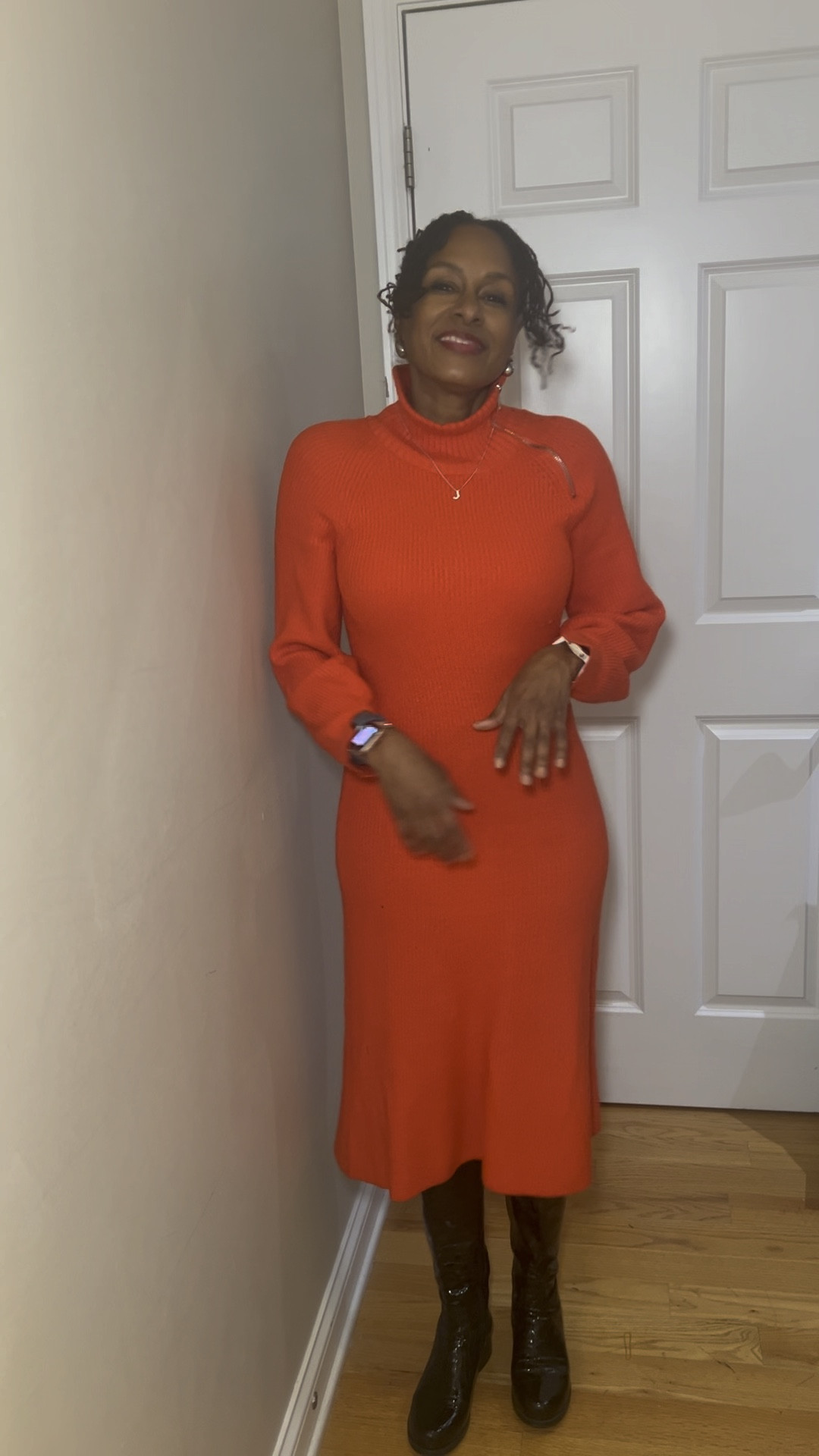 Scoop by Walmart….
This dress is last season but I will link others below. Paired with my Prada boots because on this day it was snowing in chicago!!

#LTKworkwear #LTKover40 #LTKfindsunder50