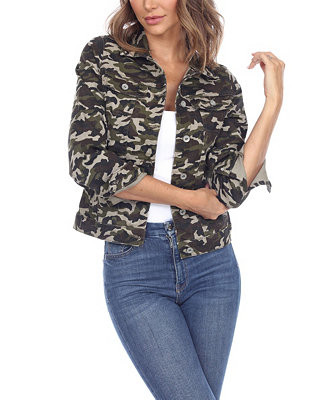 Women's Camo Denim Jacket | Macy's