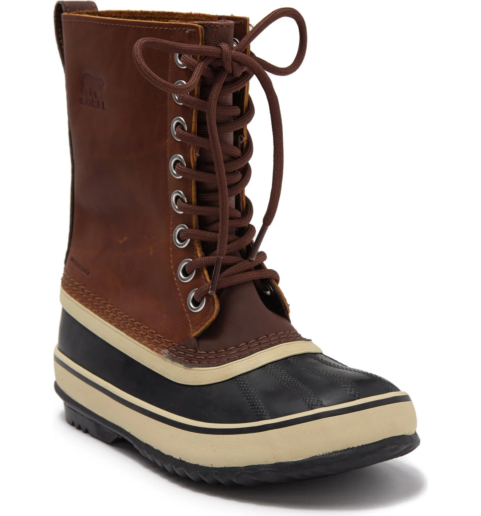 SOREL 1964 Leather Lace-Up Duck Boot | Nordstromrack | Nordstrom Rack