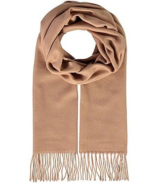 Roundtree Yorke Solid Twisted Rope Fringe Scarf - Camel | Dillard's