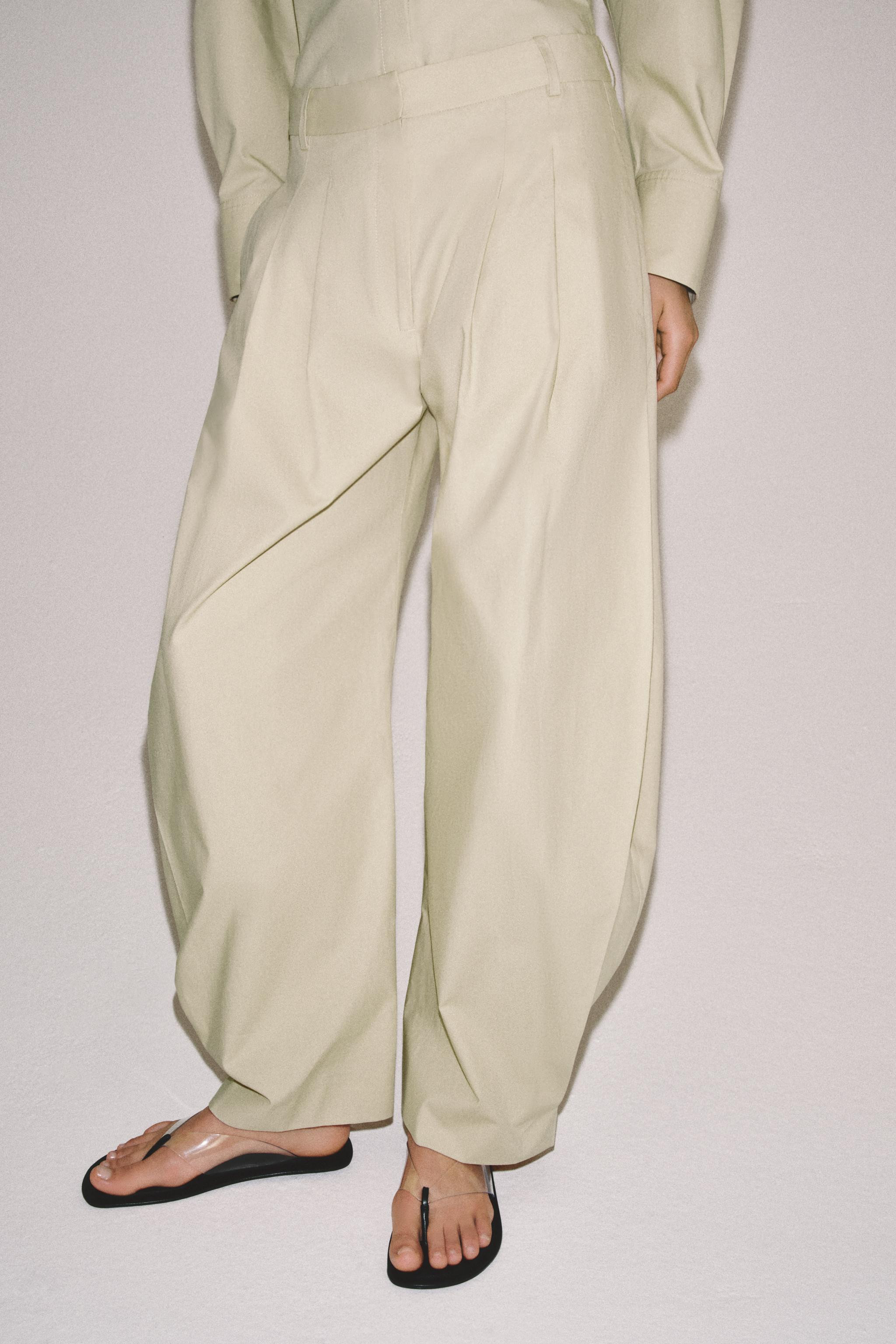 ZW COLLECTION LIMITED EDITION PLEATED PANTS | Zara US